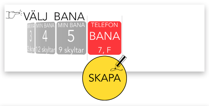 Välj bana i appen Rallyslingan